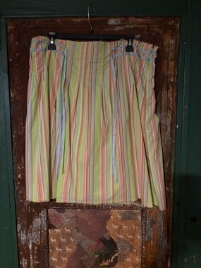 Old Navy Pastel Striped Midi Skirt - Lime, Pink & Blue